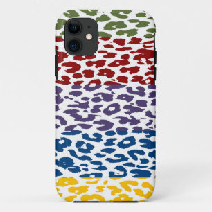 Retro Leopard Print Skin Stripe Pattern iPhone 11 Case