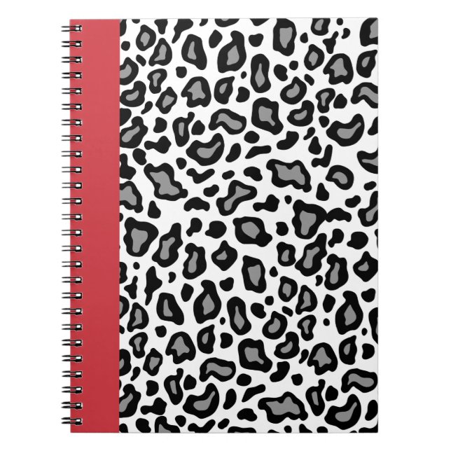Retro Leopard Teacher Office School Notebook Gift (Front)