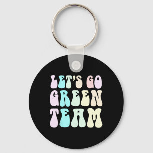 Retro Let's Go Green War Game 60's Go Summer Camp Key Ring
