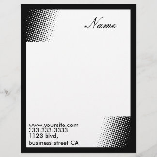 retro letterheads personalised letterhead