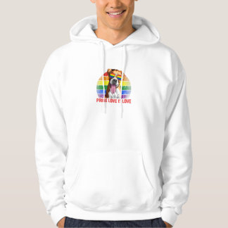 Retro LGBT Pride Love Is Love Hoodie