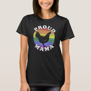 Retro LGBT Proud Chicken Mama T-Shirt