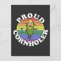 Retro LGBT Proud Cornholer Cornhole T-Shirt