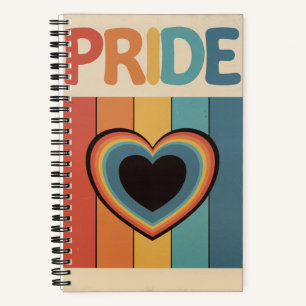 Retro LGBTQ+ Pride Notebook
