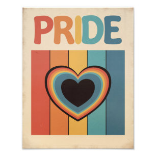 Retro LGBTQ+ Pride Photo Print