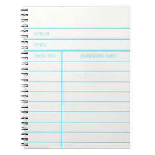 Retro Library Book Date Due Card