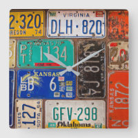 Retro License Plate Collection