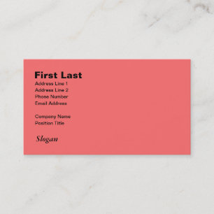 Retro Light Pink Squares vs Modern Dark Salmon Business Card