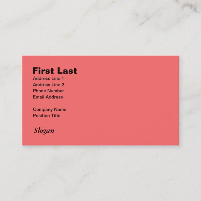 Retro Light Pink Squares vs Modern Dark Salmon Business Card (Front)