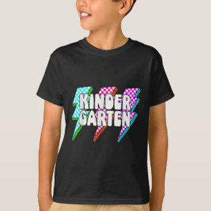 Retro Lightning Bolt Kindergarten Back To School C T-Shirt