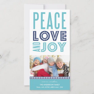 RETRO LIGHTS HOLIDAY HOLIDAY PHOTO CARD