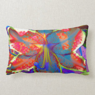 Retro Lily Lumbar Cushion