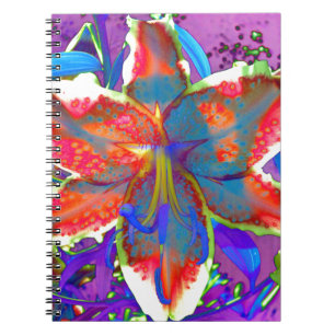 Retro Lily Notebook