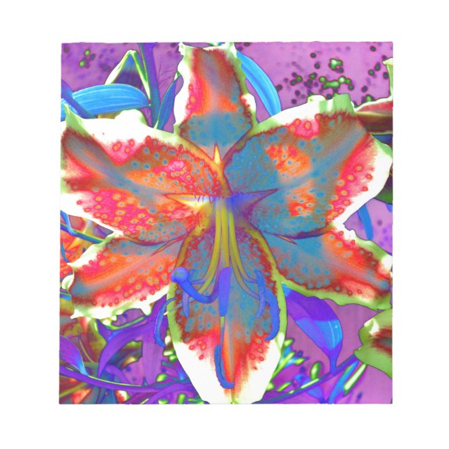 Retro Lily Notepad (Front)