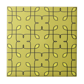 Retro Lime Green Ceramic Tile. Tile