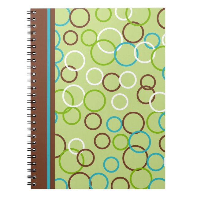 Retro Lime Kitchen Office School Student Notebook (Front)
