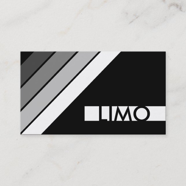 retro LIMO Business Card (Front)