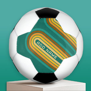 Retro Line Arch with Earthy Colours - Custom Name Football