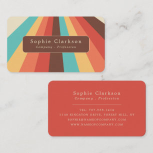 Retro Lines Business Card