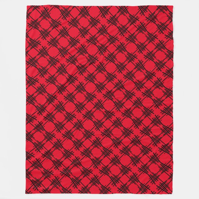 Retro Lines Fleece Blanket (Front)