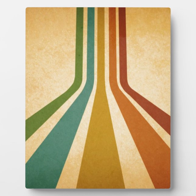 Retro lines plaque (Front)