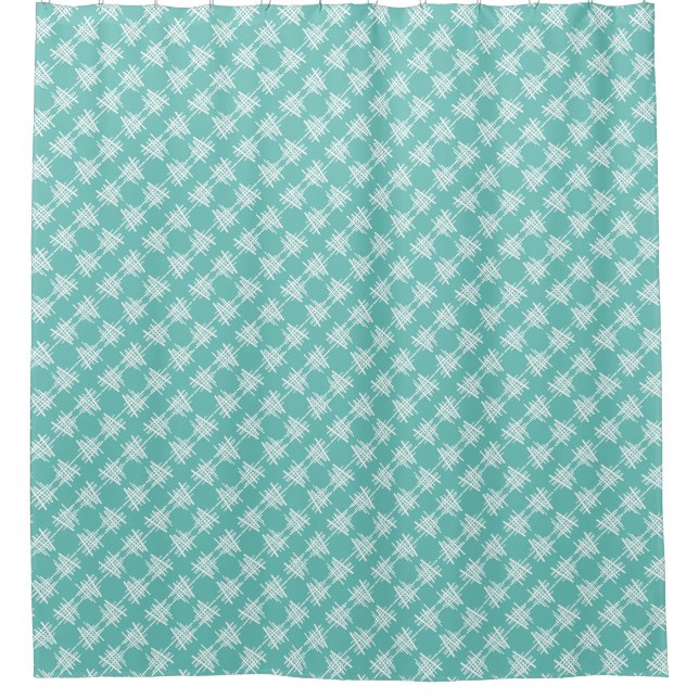 Retro Lines Shower Curtain (Front)