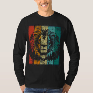 Retro Lion Face T-Shirt