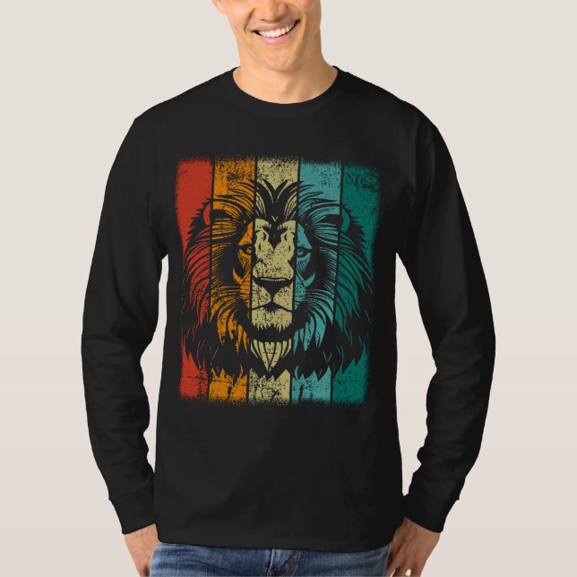 Retro Lion Face T-Shirt (Front)