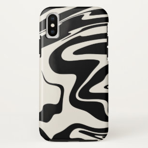 Retro Liquid Swirl Glam #2 #retro #decor #art  iPhone X Case