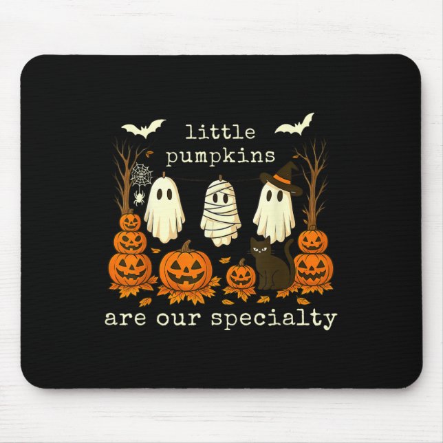Retro Little Pumpkins Are Our Speciality Peds Nurs Mouse Mat (Front)