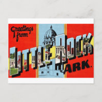 Retro Little Rock Arkansas Postcard 
