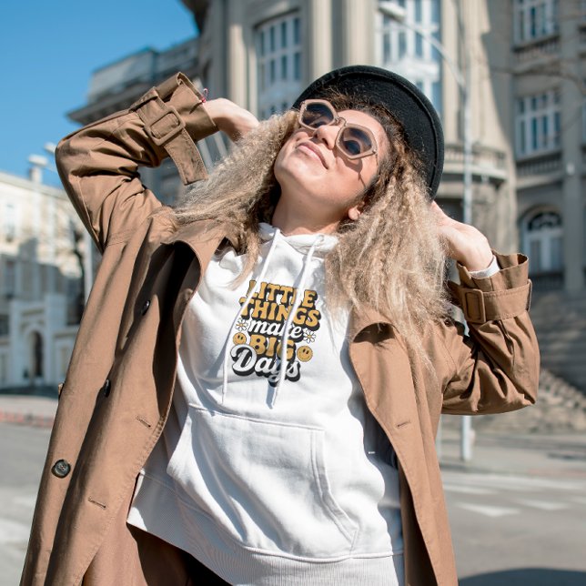 Retro Little Things, Big Days Hoodie Sweatshirt (Creator Uploaded)