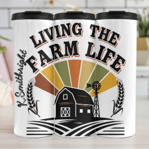 Retro Living Farm Life Thermal Tumbler