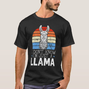 Retro Llama Cute Llama T-Shirt