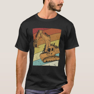 Retro Loader Backhoe Hydraulic Driver Excavator Op T-Shirt