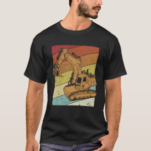 Retro Loader Backhoe Hydraulic Driver Excavator Op T-Shirt