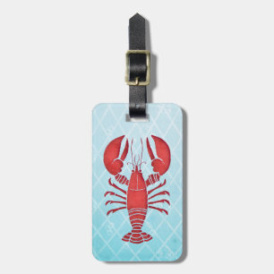 Retro Lobster Luggage Tag