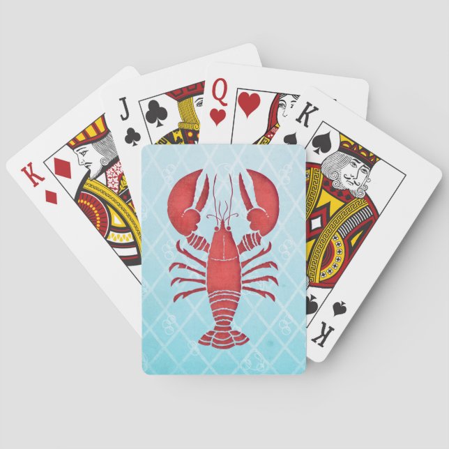 Retro Lobster Playing Cards (Back)