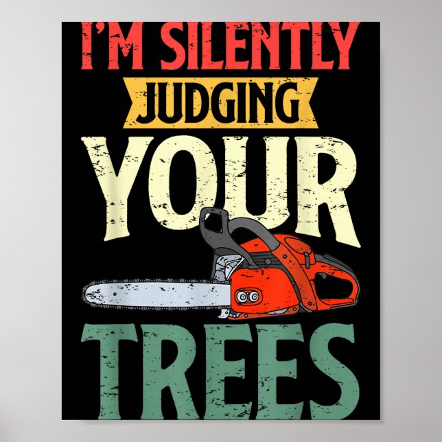 Retro Logger Lumberjack Arborist Dad Apparel Co. S Poster (Front)