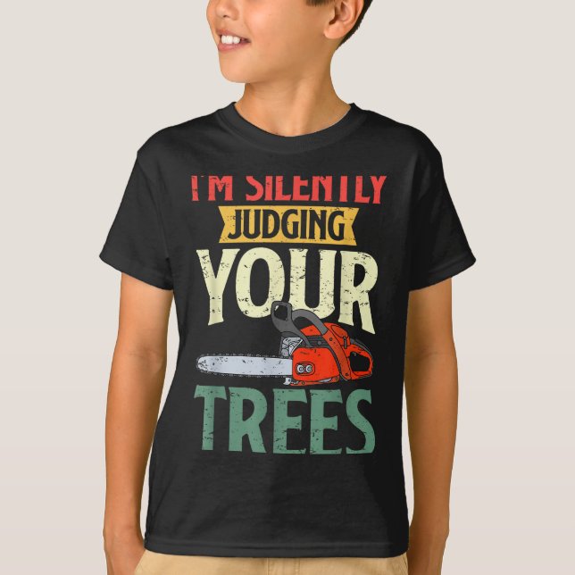 Retro Logger Lumberjack Arborist Dad Apparel Co. S T-Shirt (Front)