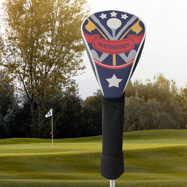 Retro Logo Stars  Golf Head Cover (Creator Uploaded)