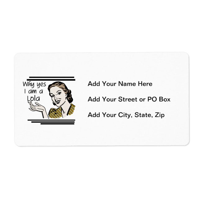 Retro Lola T-shirts and Gifts (Front)