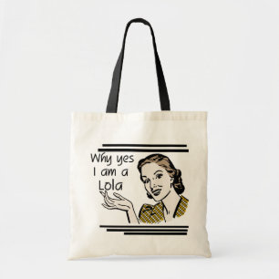 Retro Lola T-shirts and Gifts Tote Bag