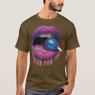 Retro Lollipops Design Love Music Arts Band Sucker T-Shirt