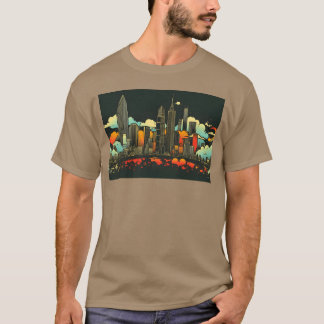 Retro London England A Vintage Skyline boy T-Shirt