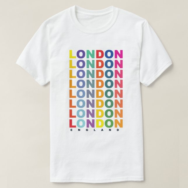 Retro London England poster T-Shirt (Design Front)