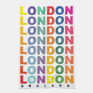 Retro London England poster Tea Towel