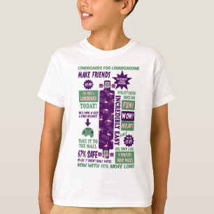 Retro Longboard poster T-Shirt