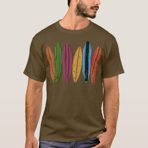 Retro Longboard Surfboard T-Shirt