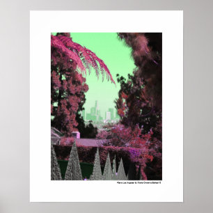 Retro Los Angeles Unique Downtown Souvenir Poster